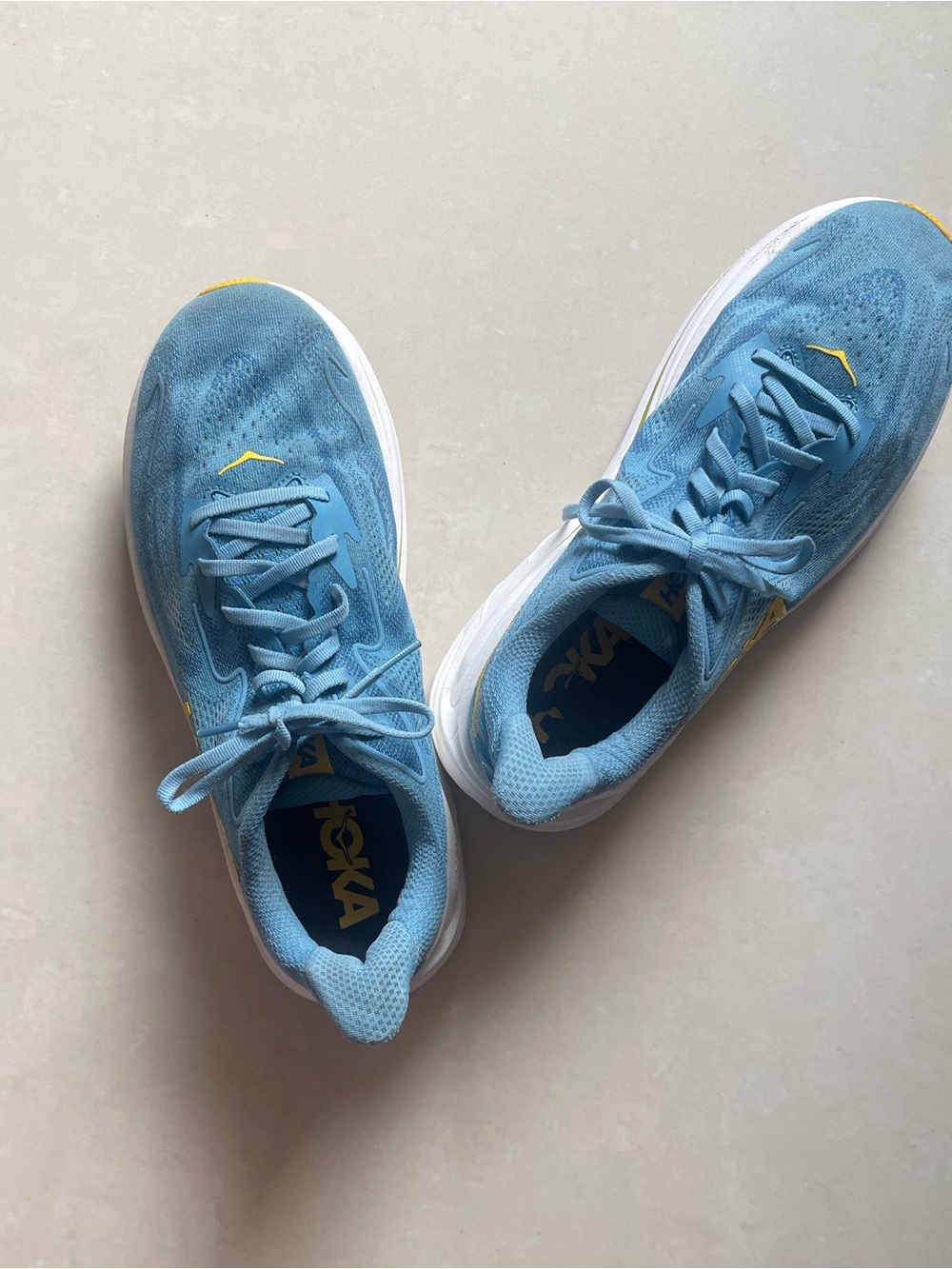 Hoka One One Clifton 10 Men’s Alpine Blue Shoes Size 9W